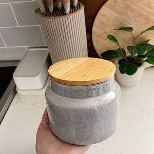 • purple canister •